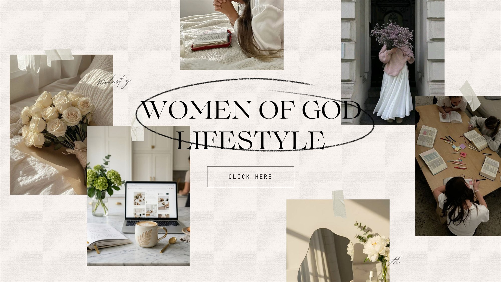 Women of God Lifestyle collage â€” Click Here